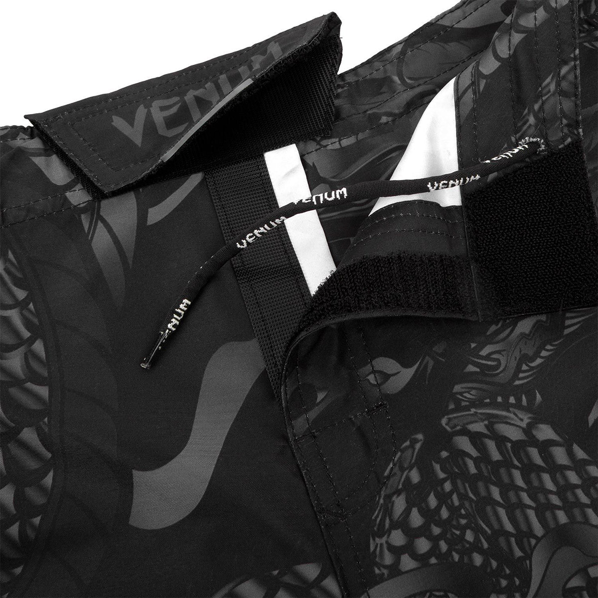 Venum Dragon's Flight MMA Fight Shorts - Black/Black - Forza Sports