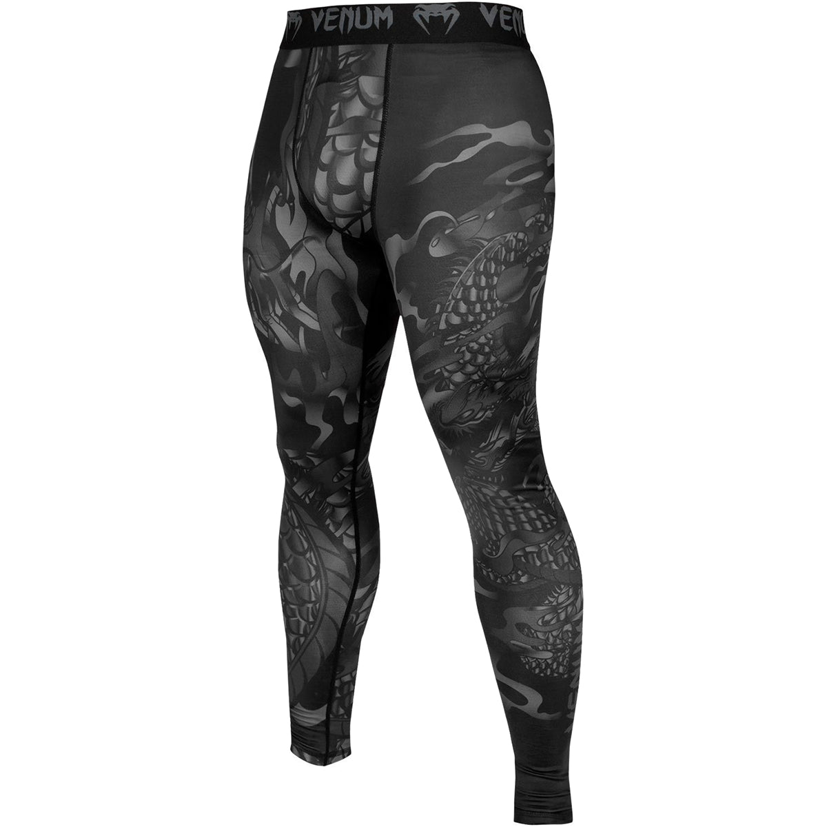 Venum Dragon's Flight Compression Spats - Black/Black - Forza Sports