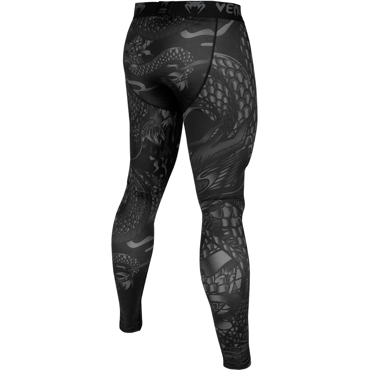 Venum Dragon's Flight Compression Spats - Black/Black - Forza Sports