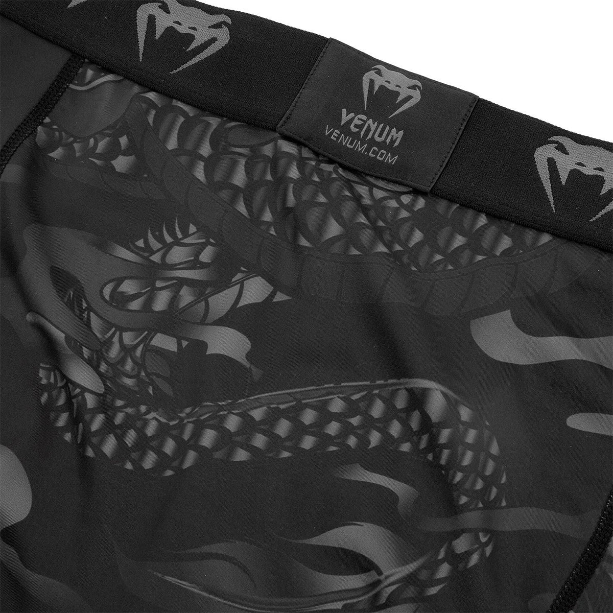 Venum Dragon's Flight Compression Spats - Black/Black - Forza Sports