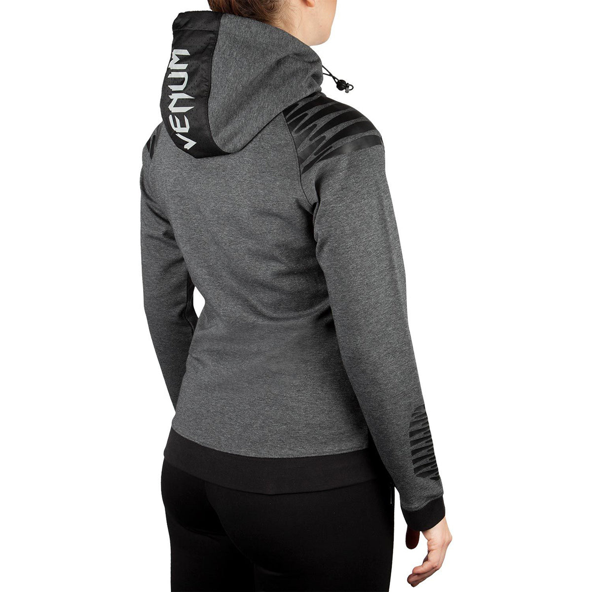 Venum Women's Laser Thermal Zip - Up Hoodie - Dark Heather Gray - Forza Sports