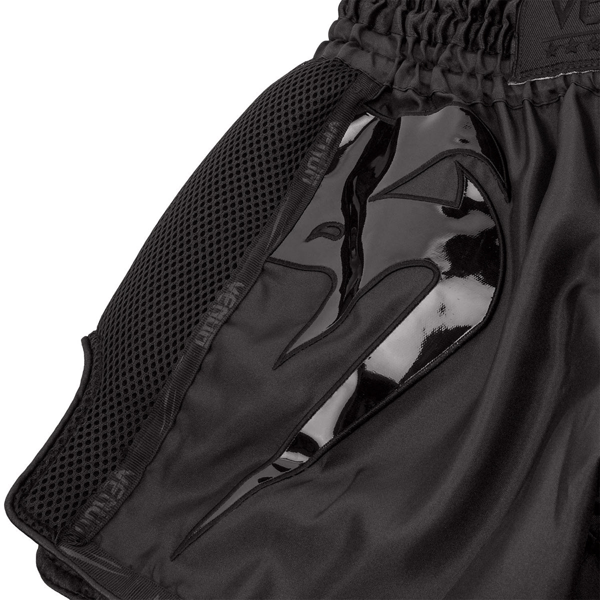 Venum Giant Lightweight Muay Thai Shorts - Black/Black - Forza Sports