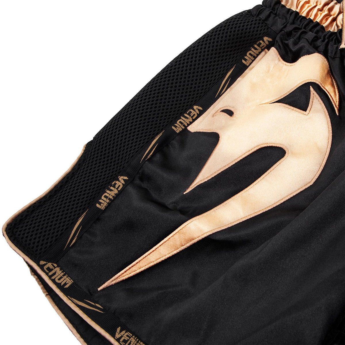 Venum Giant Lightweight Muay Thai Shorts - Black/Gold - Forza Sports