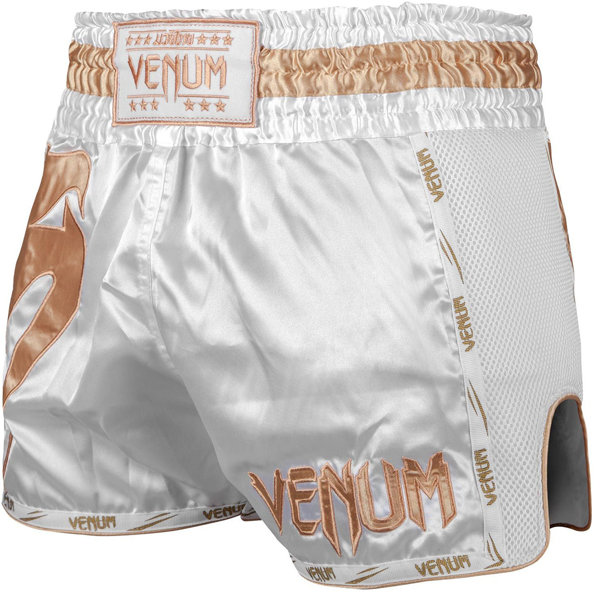 Venum Giant Muay Thai Shorts - White/Gold Venum
