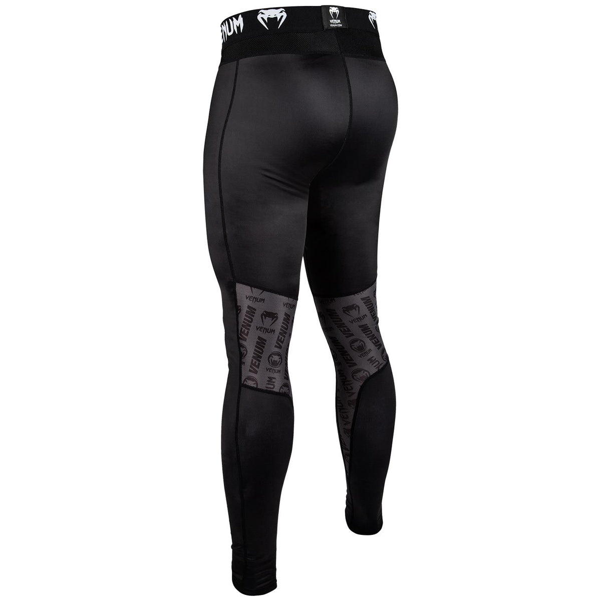 Venum Logos MMA Compression Spats - Black/White - Forza Sports