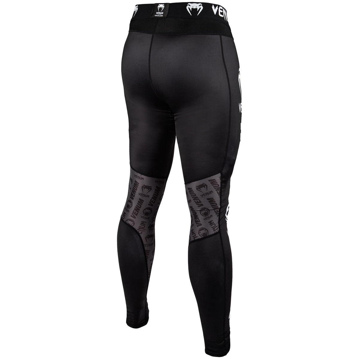Venum Logos MMA Compression Spats - Black/White - Forza Sports