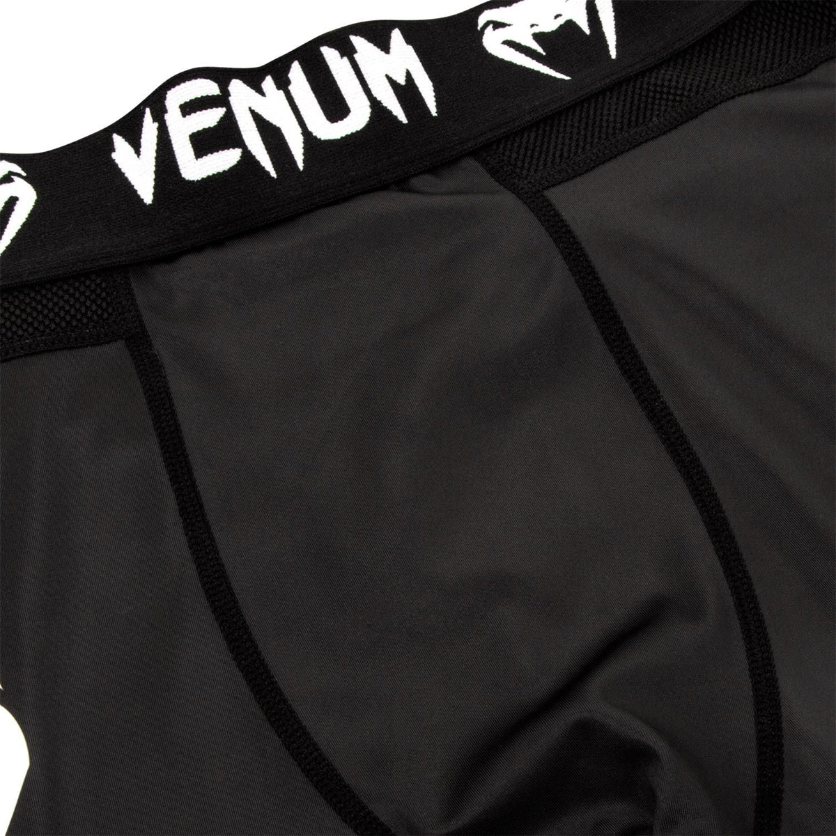 Venum Logos MMA Compression Spats - Black/White - Forza Sports