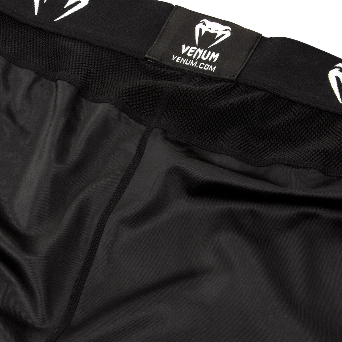 Venum Logos MMA Compression Spats - Black/White - Forza Sports