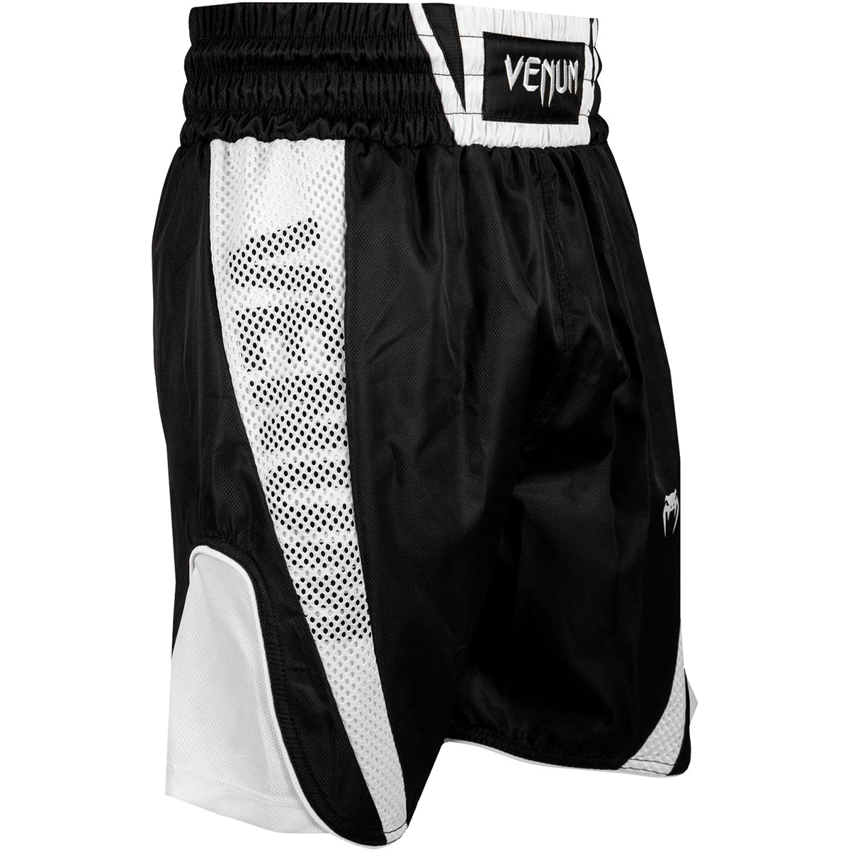 Venum Elite Boxing Shorts - Black/White - Forza Sports