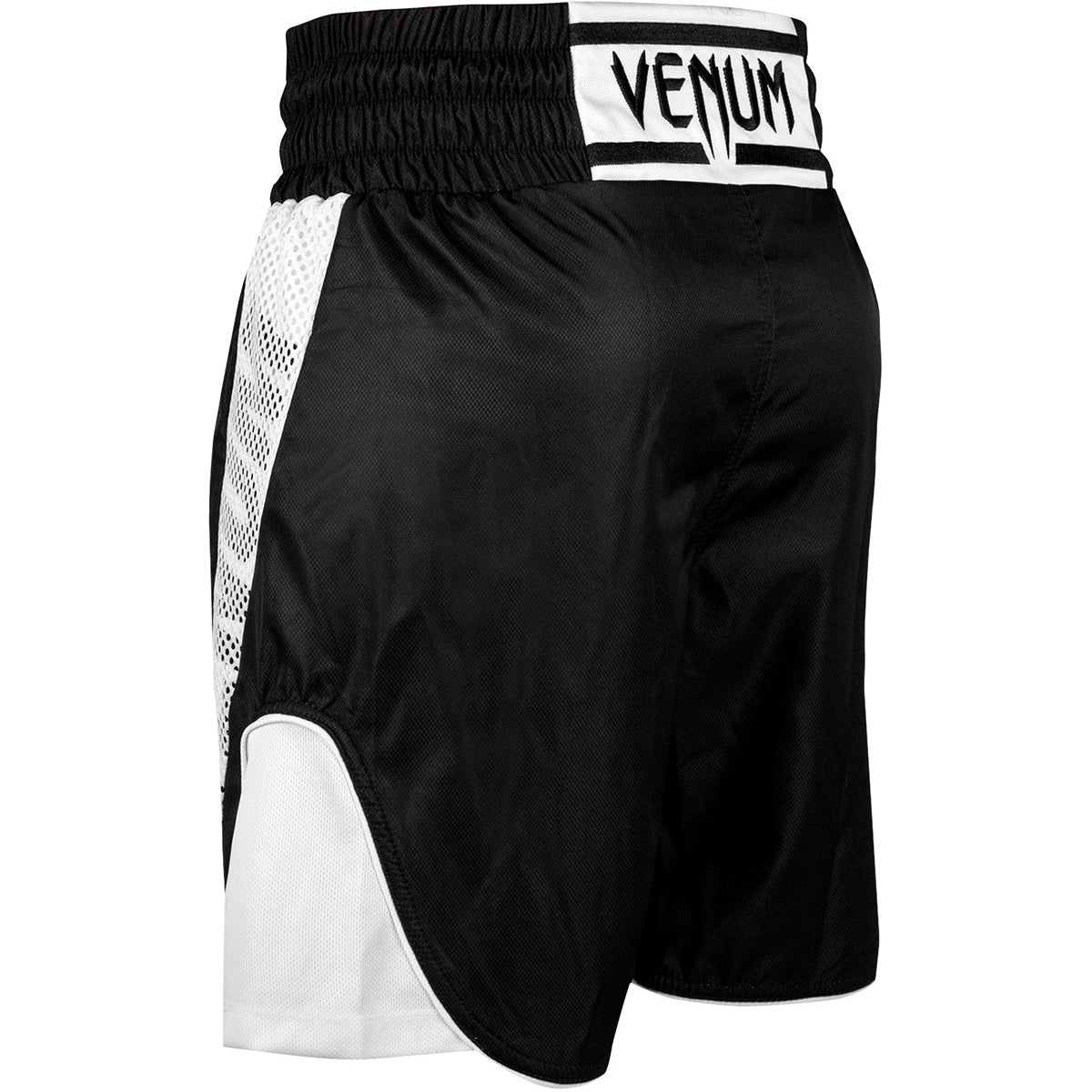Venum Elite Boxing Shorts - Black/White - Forza Sports