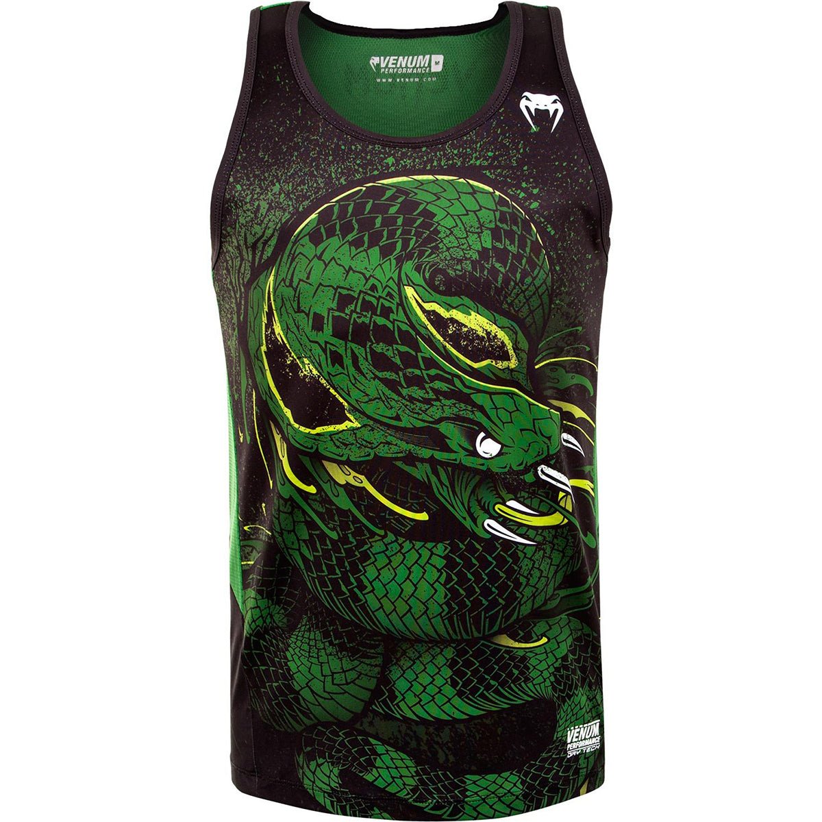 Venum Green Viper Dry Tech MMA Tank Top - Black/Green - Forza Sports