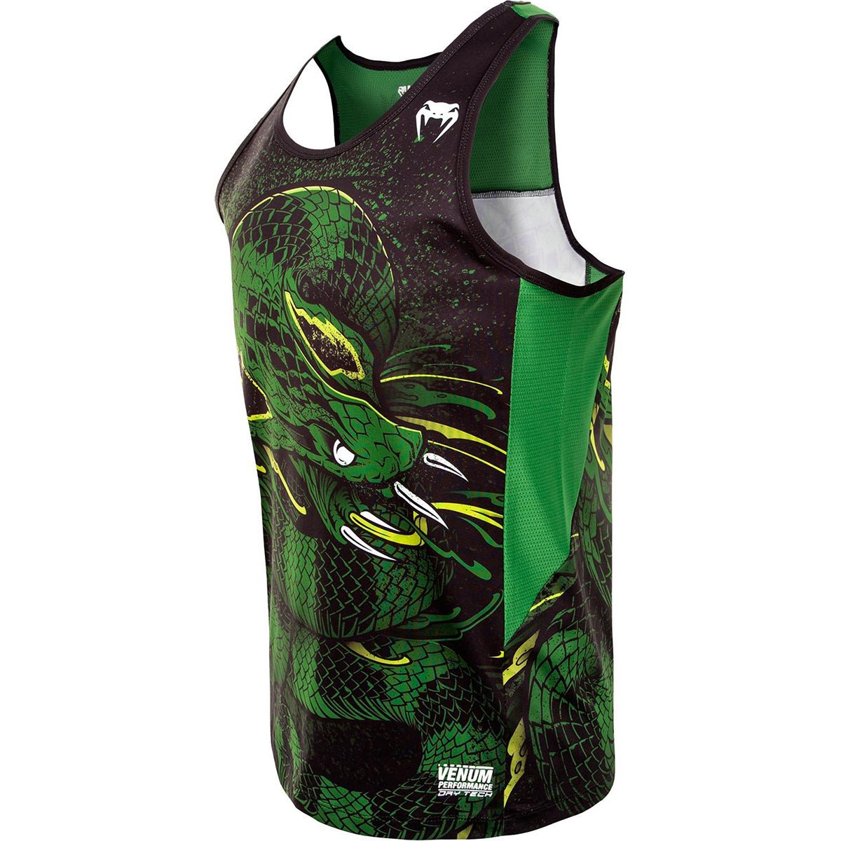Venum Green Viper Dry Tech MMA Tank Top - Black/Green - Forza Sports