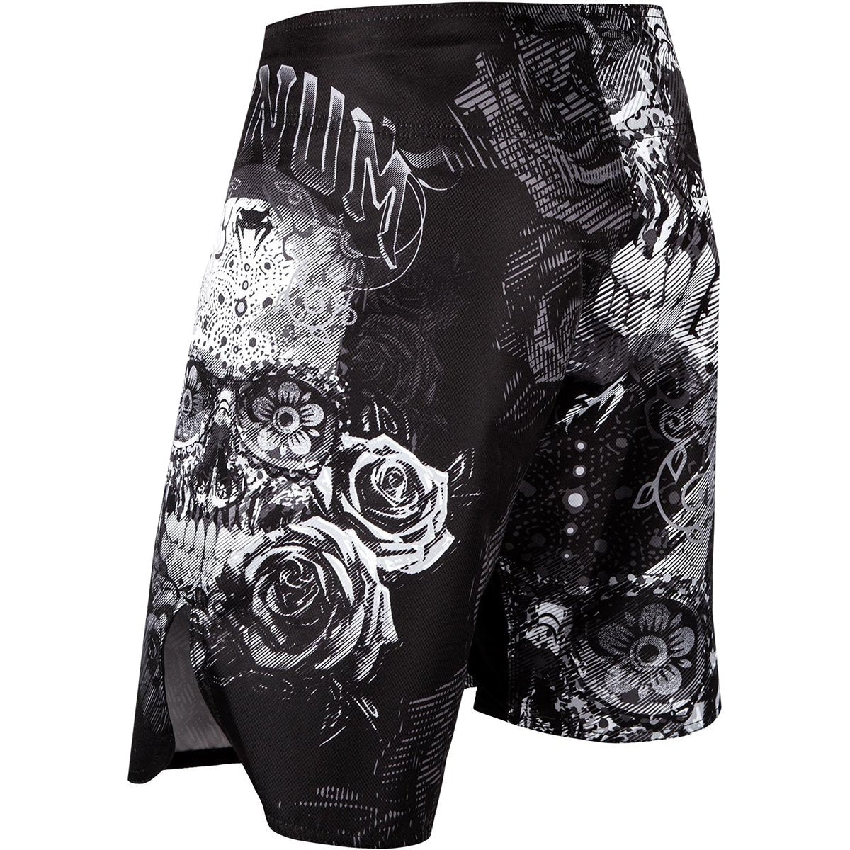 Venum Santa Muerte 3.0 Lightweight MMA Fightshorts - Black/White - Forza Sports
