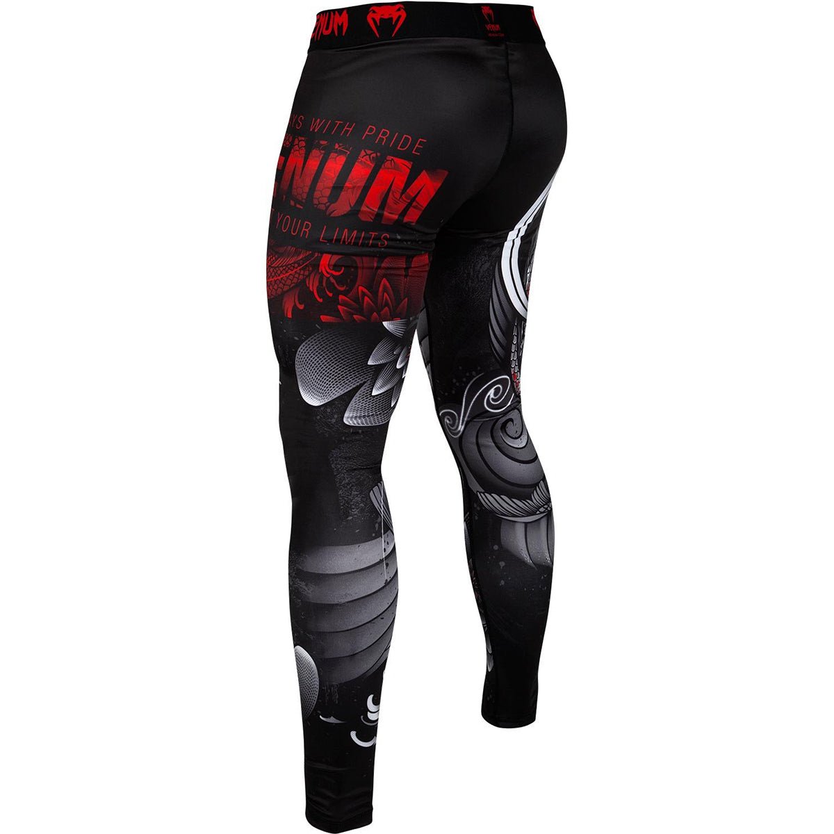 Venum Koi 2.0 Dry Tech MMA Compression Spats - Black/White - Forza Sports