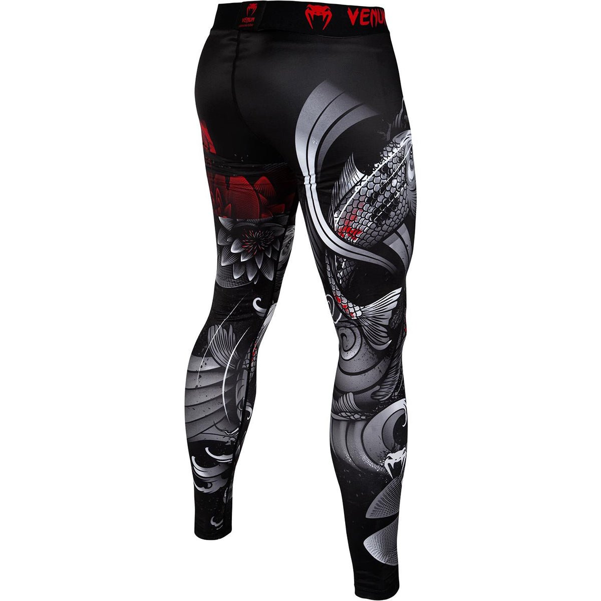 Venum Koi 2.0 Dry Tech MMA Compression Spats - Black/White - Forza Sports