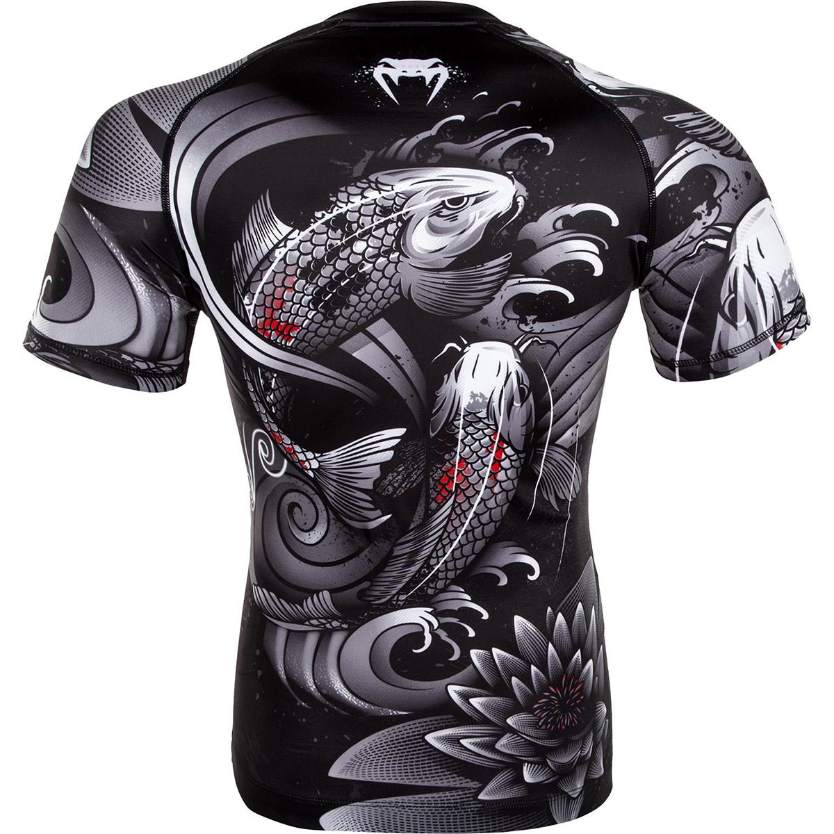 Venum Koi 2.0 Short Sleeve MMA Compression Rashguard - Black/White - Forza Sports