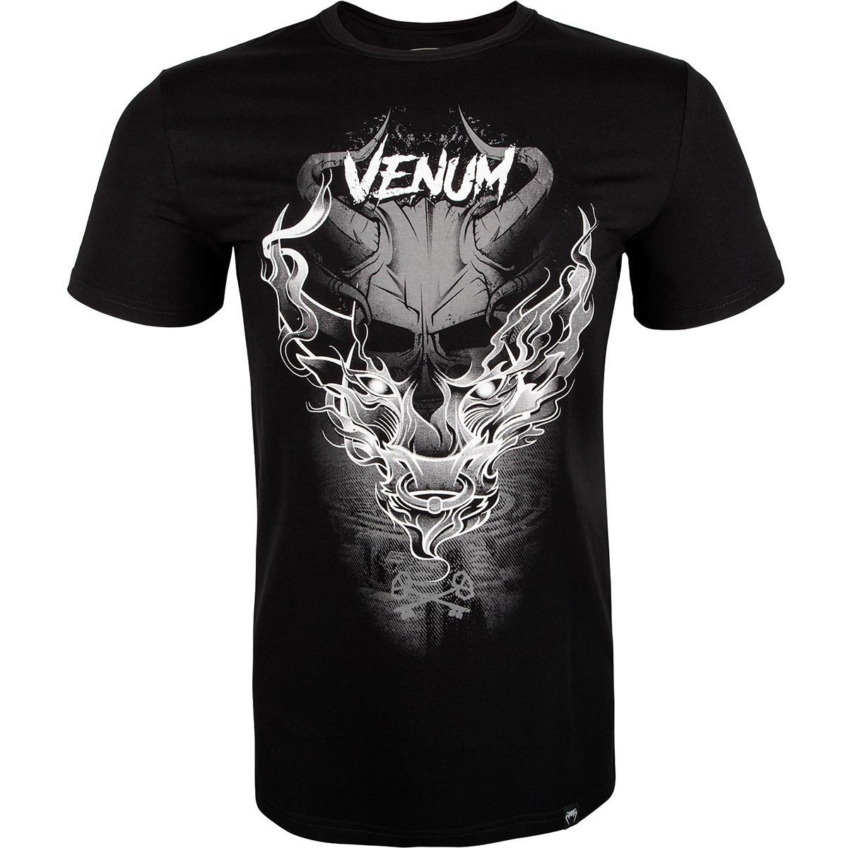 Venum Minotaur Crewneck T-Shirt - Black/White - Forza Sports