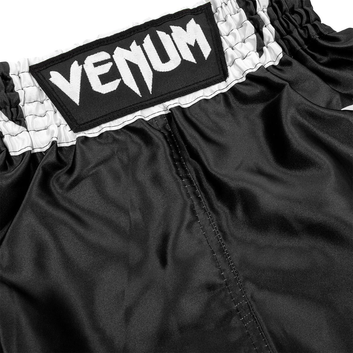 Venum Kids Elite Boxing Shorts - Black/White - Forza Sports