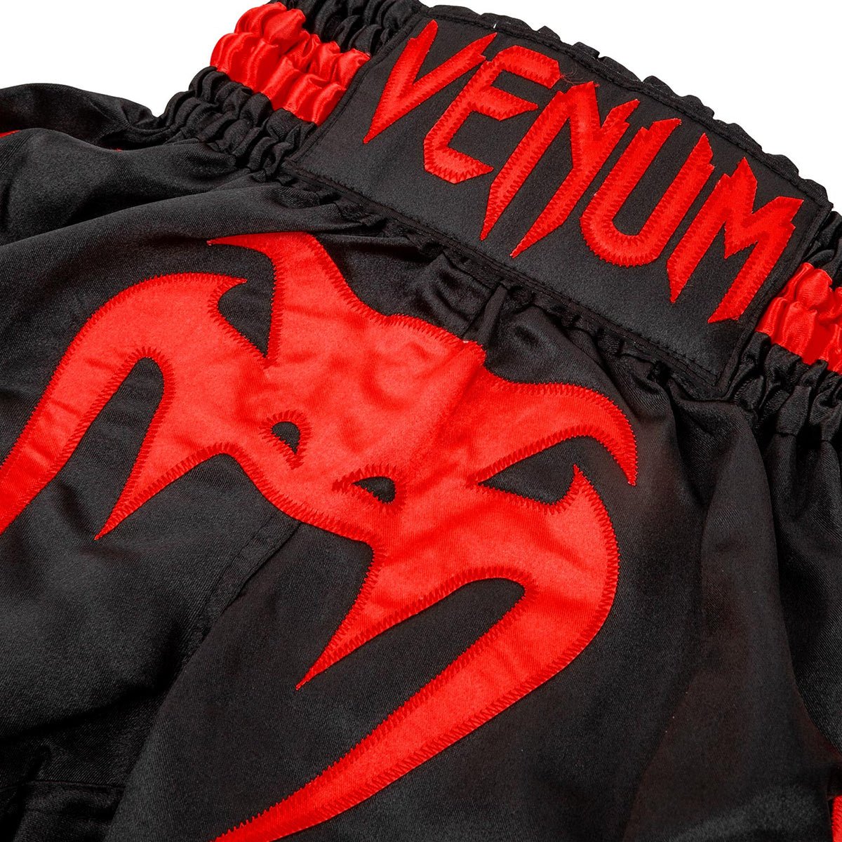 Venum Kids Bangkok Inferno Muay Thai Shorts - Black/Red - Forza Sports