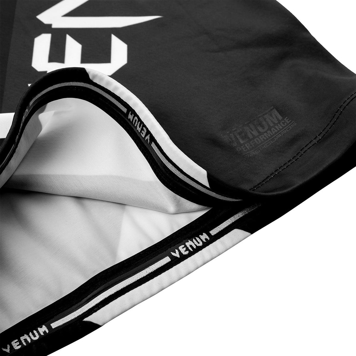 Venum Contender 4.0 Long Sleeve MMA Compression Rashguard - Black/Gray/White - Forza Sports