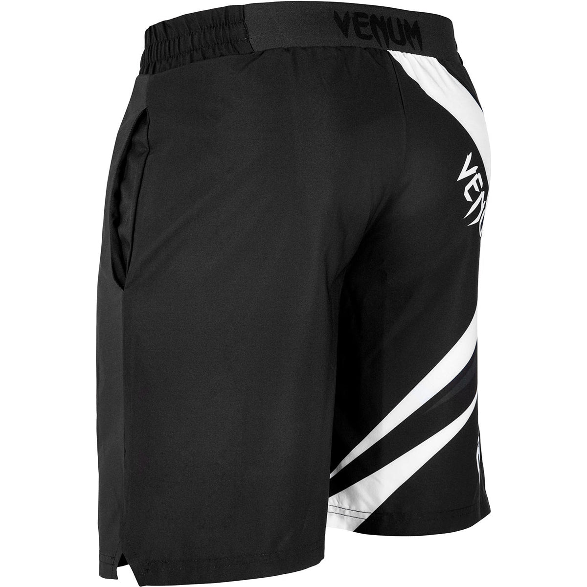 Venum Contender 4.0 4 - Way Stretch MMA Fitness Shorts - Black/Gray/White - Forza Sports
