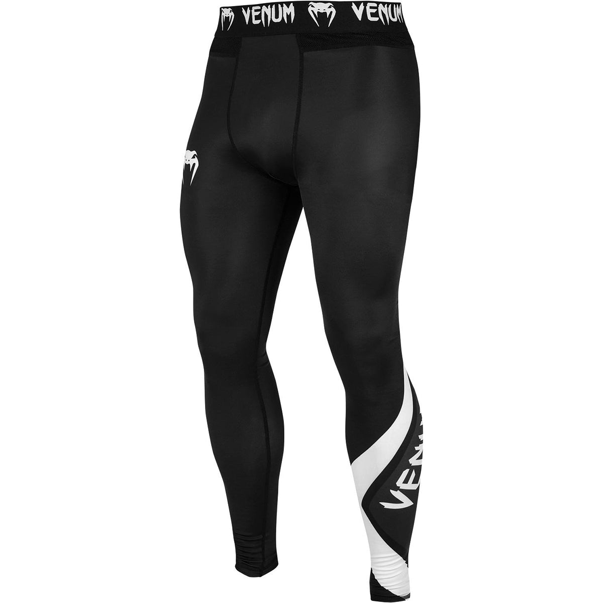 Venum Contender 4.0 MMA Compression Spats - Black/Gray/White - Forza Sports