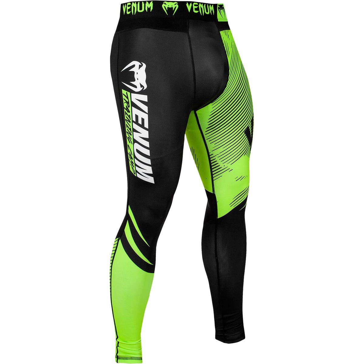 Venum Training Camp 2.0 Compression Spats - Black/Neon Yellow - Forza Sports
