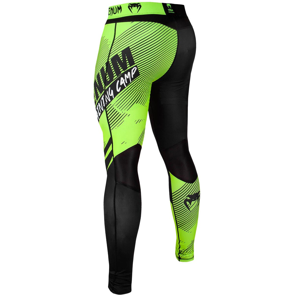 Venum Training Camp 2.0 Compression Spats - Black/Neon Yellow - Forza Sports