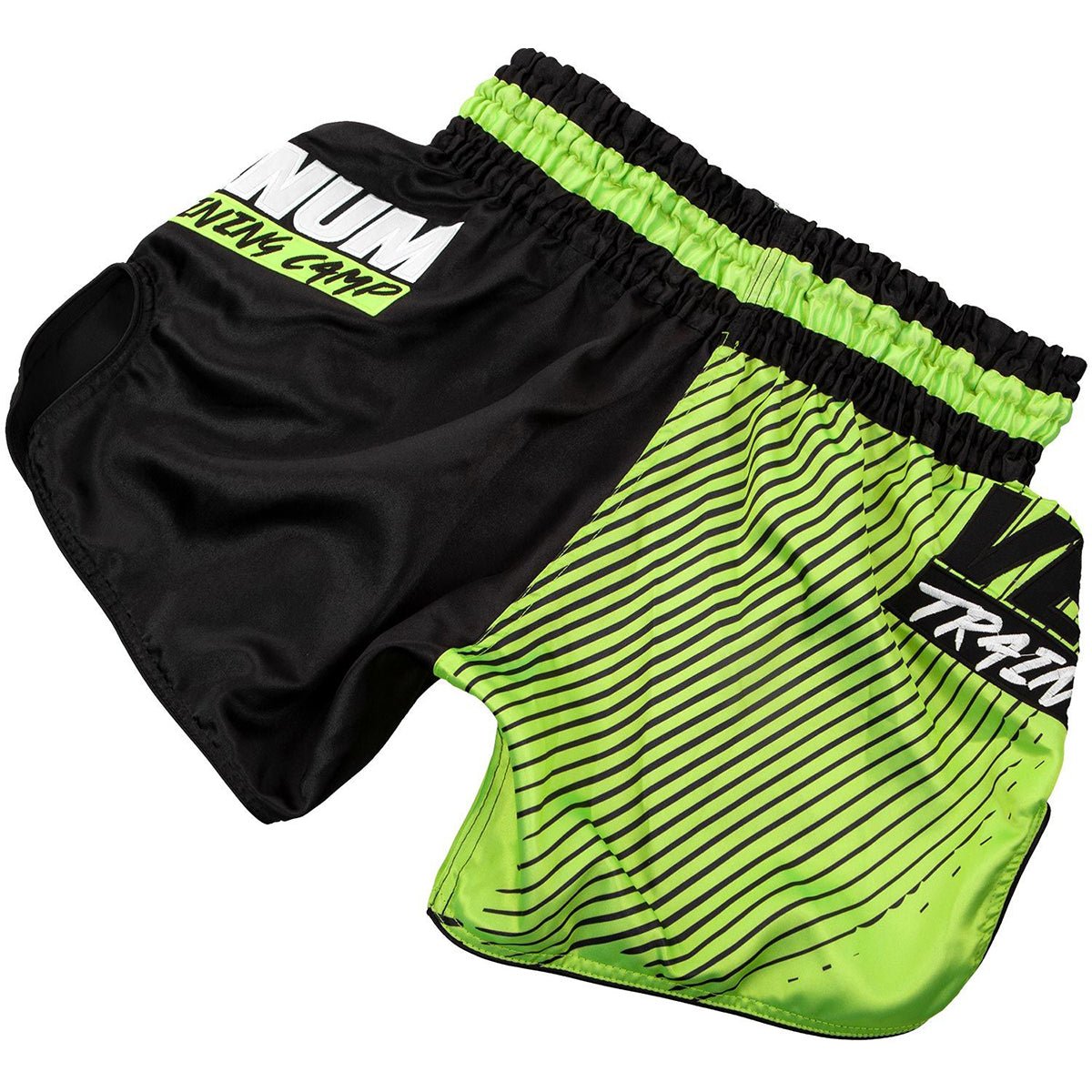 Venum Training Camp Muay Thai Shorts - Black/Neo Yellow - Forza Sports