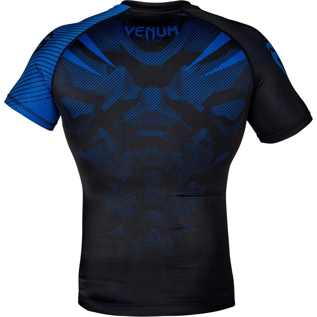 Venum No - Gi 2.0 Short Sleeve MMA Compression Rashguard - Black/Blue - Forza Sports