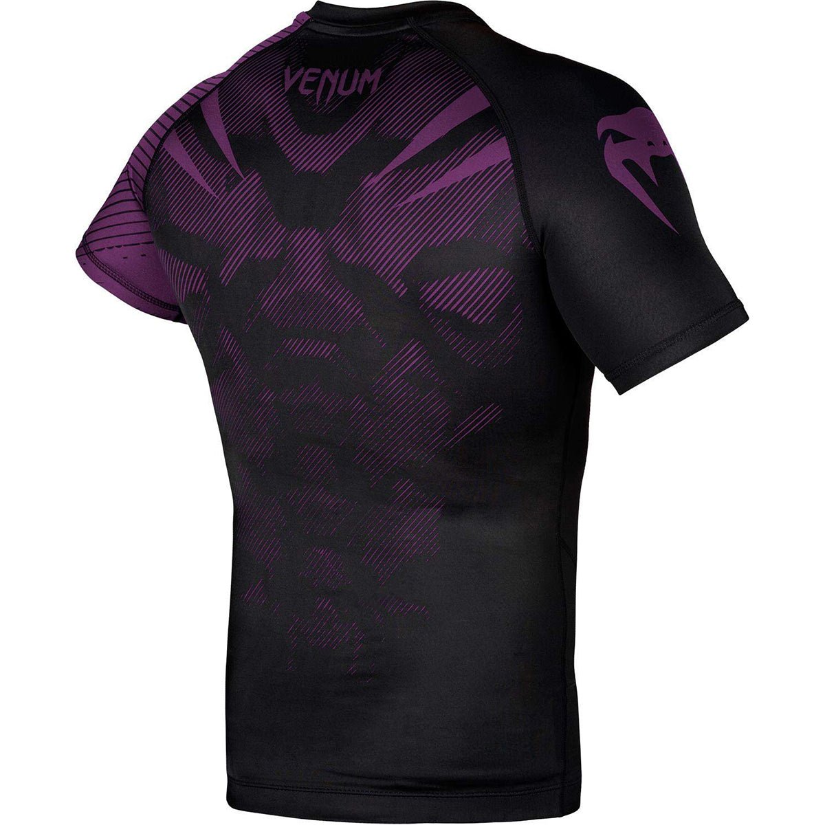 Venum No - Gi 2.0 Short Sleeve MMA Compression Rashguard - Black/Purple - Forza Sports