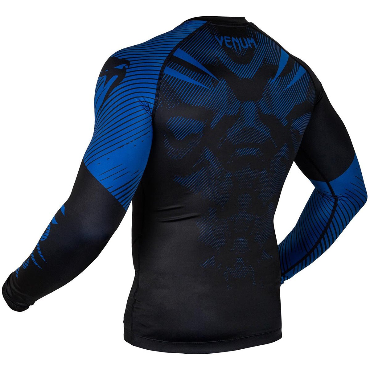 Venum No - Gi 2.0 Long Sleeve MMA Compression Rashguard - Black/Blue - Forza Sports