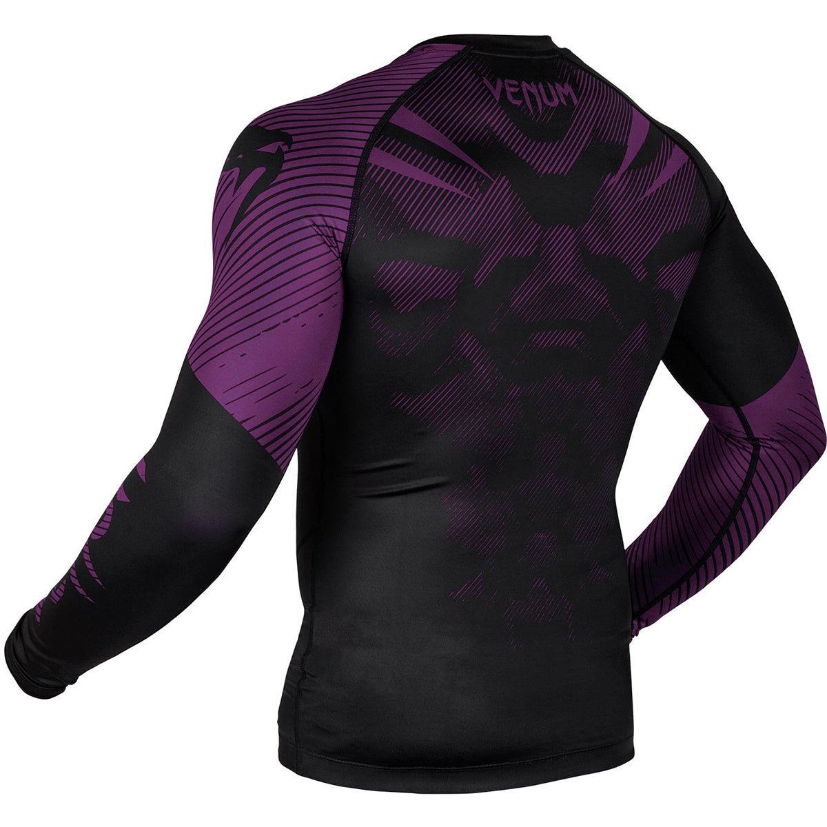 Venum No - Gi 2.0 Long Sleeve MMA Compression Rashguard - Black/Purple - Forza Sports