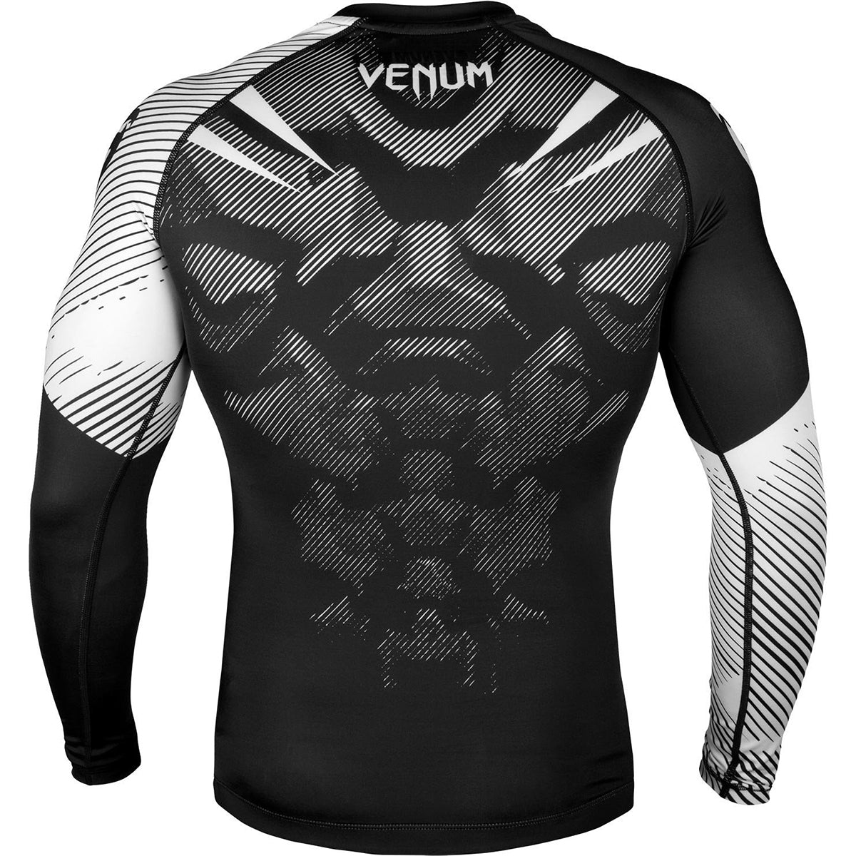 Venum No - Gi 2.0 Long Sleeve MMA Compression Rashguard - Black/White - Forza Sports