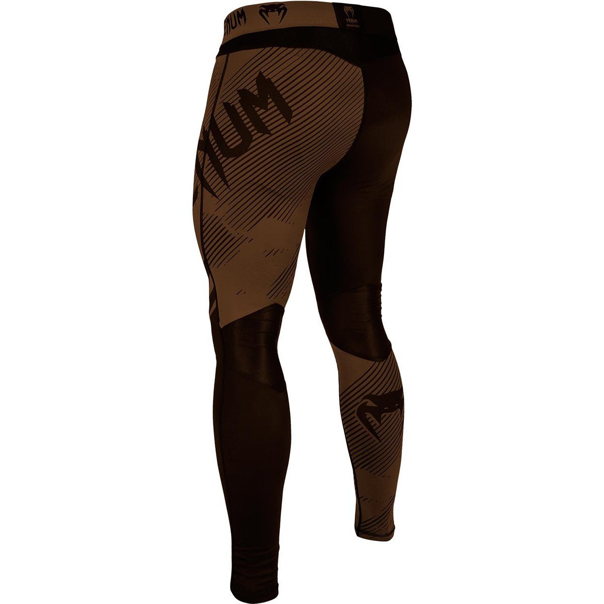 Venum No - Gi 2.0 MMA Compression Spats - Black/Brown - Forza Sports