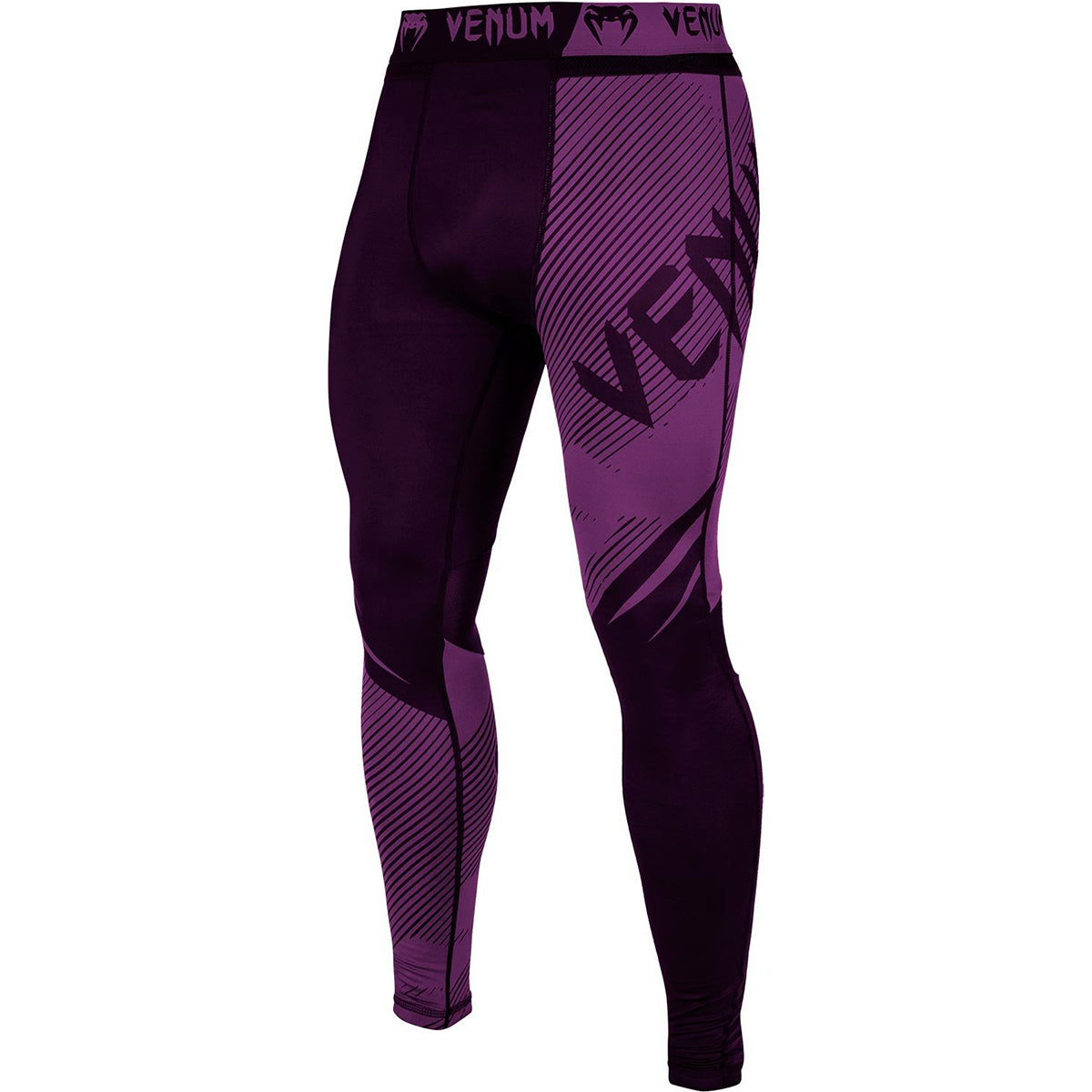 Venum No-Gi 2.0 MMA Compression Spats - Black/Purple Venum
