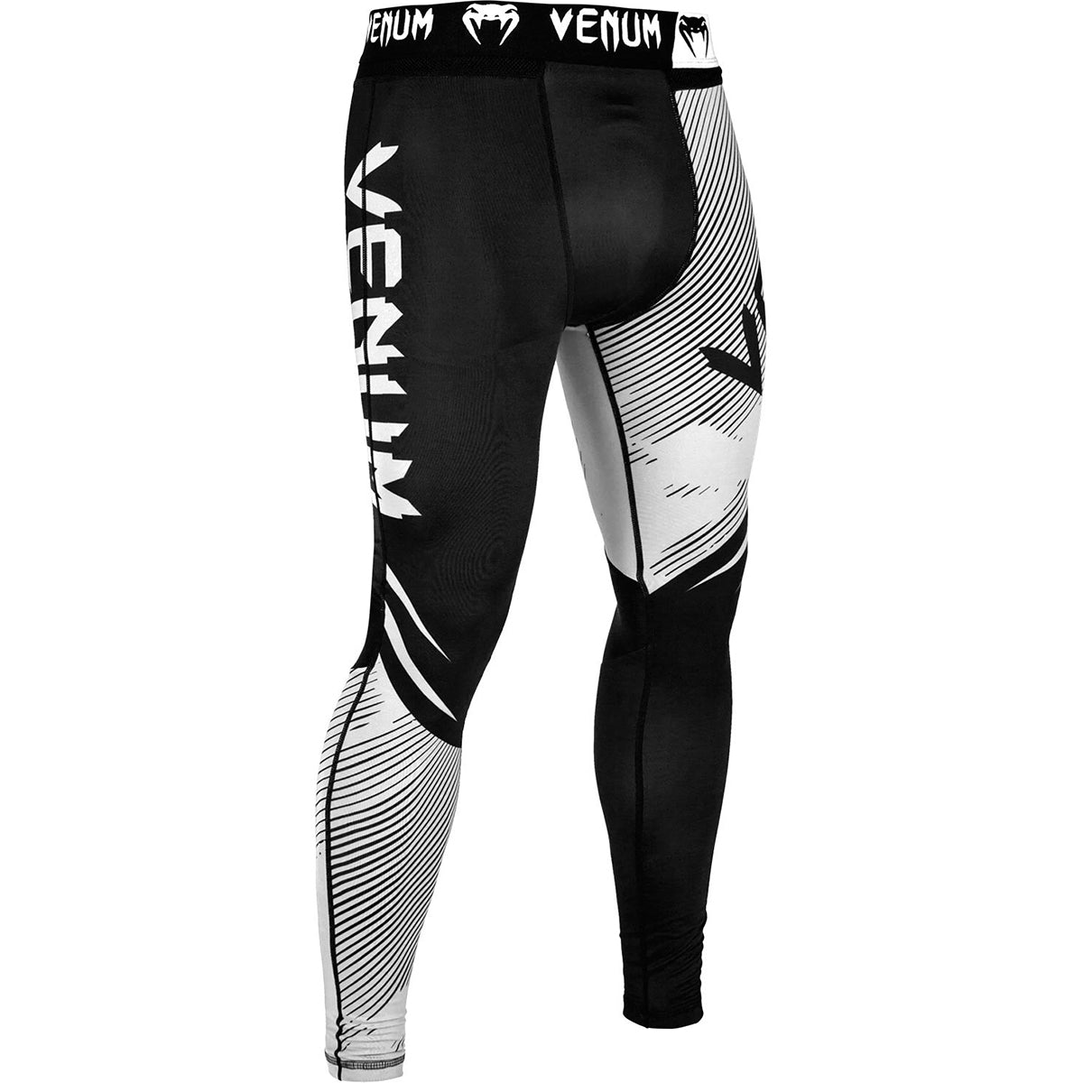 Venum No - Gi 2.0 MMA Compression Spats - Black/White - Forza Sports