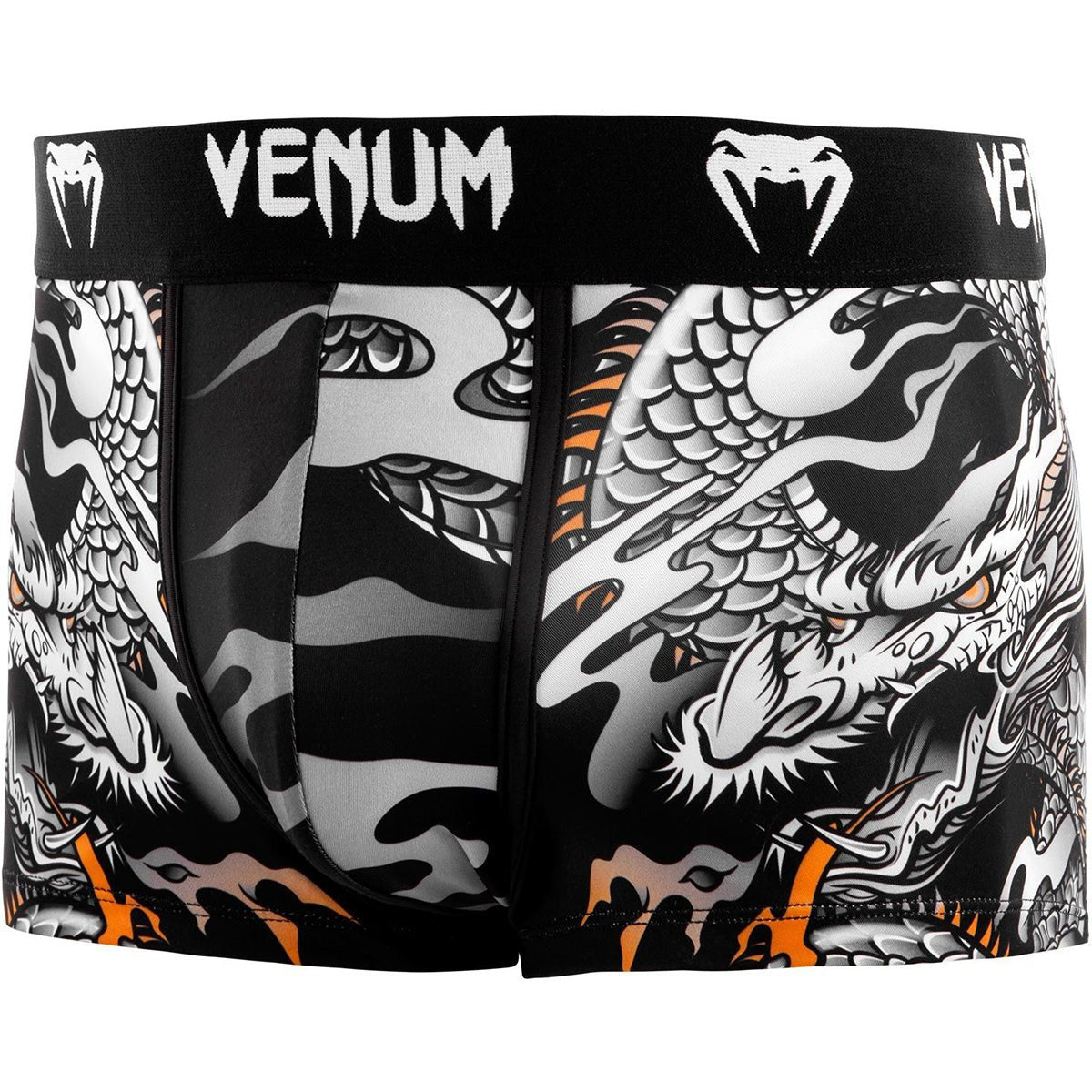 Venum Dragon's Flight Boxer Shorts - Black/White - Forza Sports