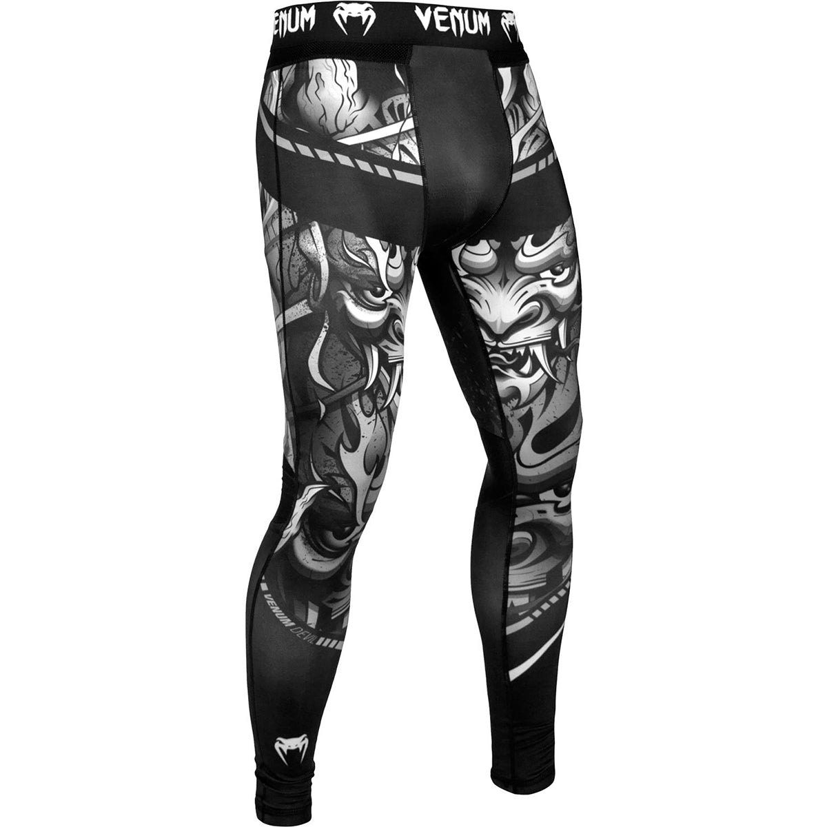 Venum Devil MMA Compression Spats - White/Black - Forza Sports