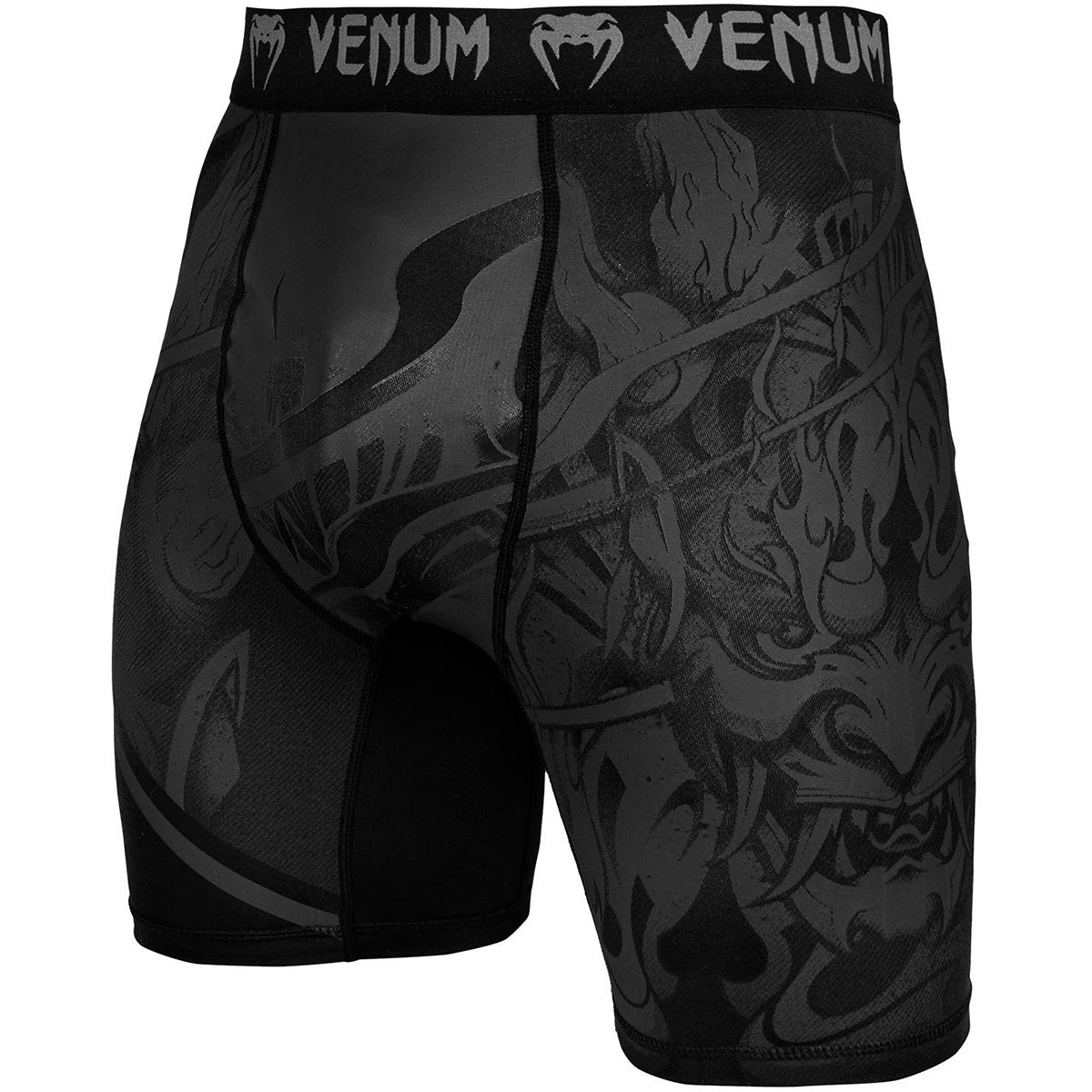Venum Devil MMA Compression Shorts - Black/Black - Forza Sports