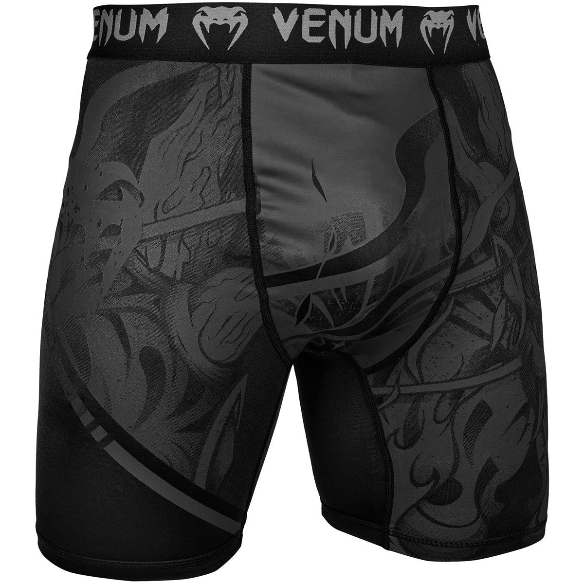 Venum Devil MMA Compression Shorts - Black/Black - Forza Sports
