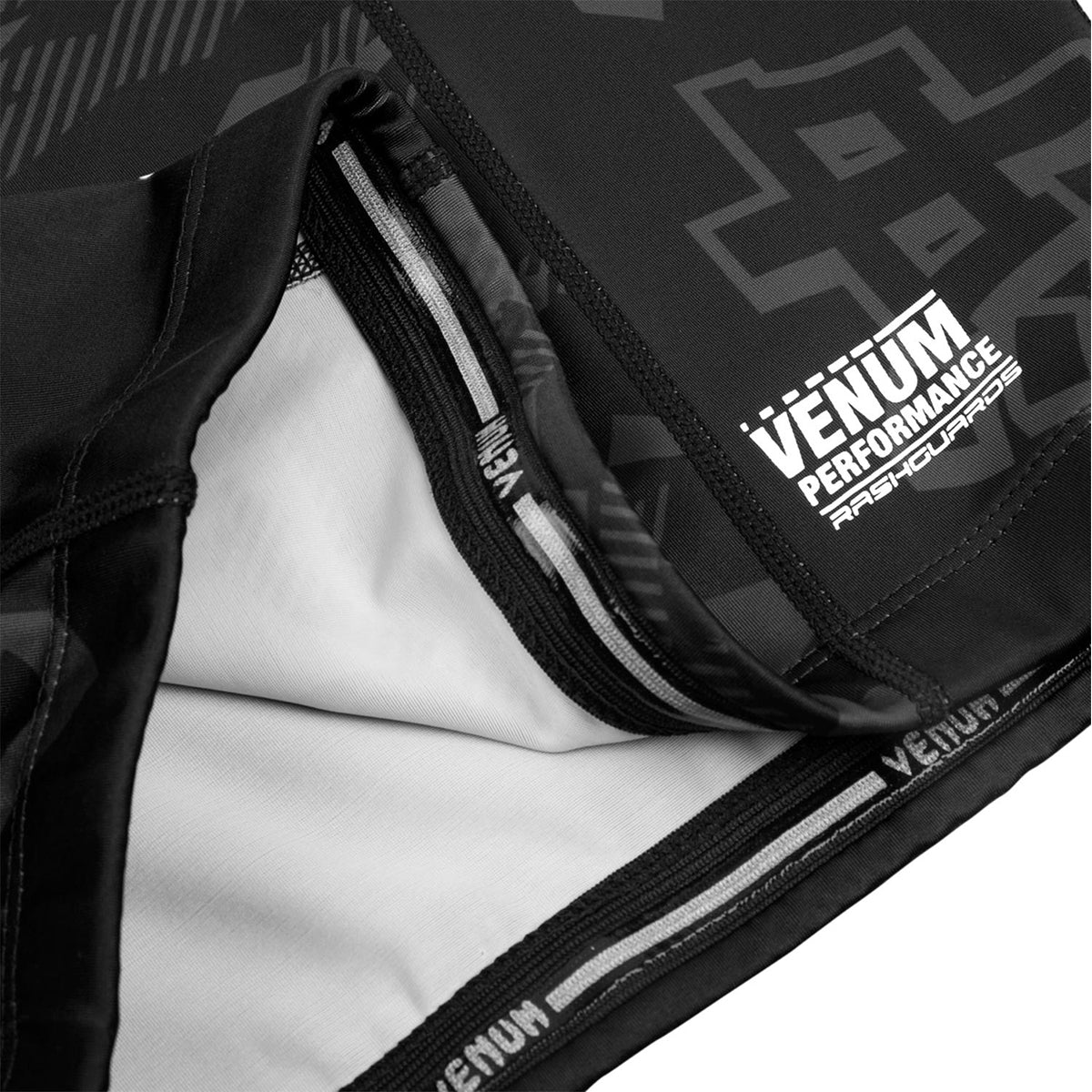 Venum Okinawa 2.0 Short Sleeve Compression Rashguard - Black/White Venum