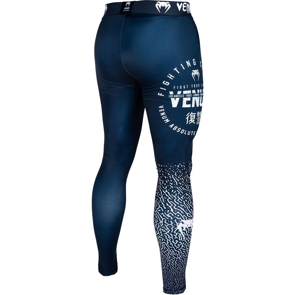 Venum Signature Compression Spats - Blue/White - Forza Sports