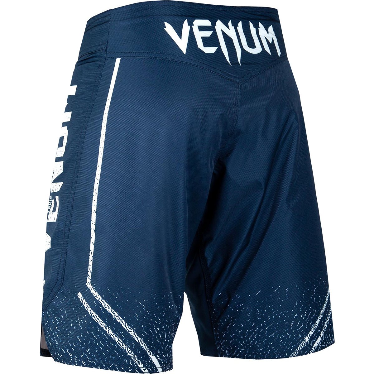 Venum Signature MMA Fight Shorts - Navy Blue/White - Forza Sports