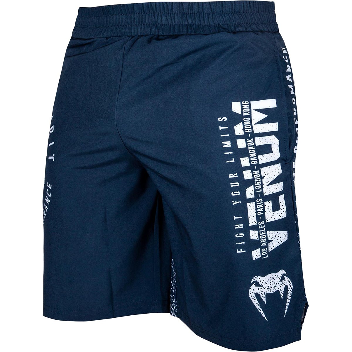 Venum Signature Training Shorts - Navy Blue/White - Forza Sports