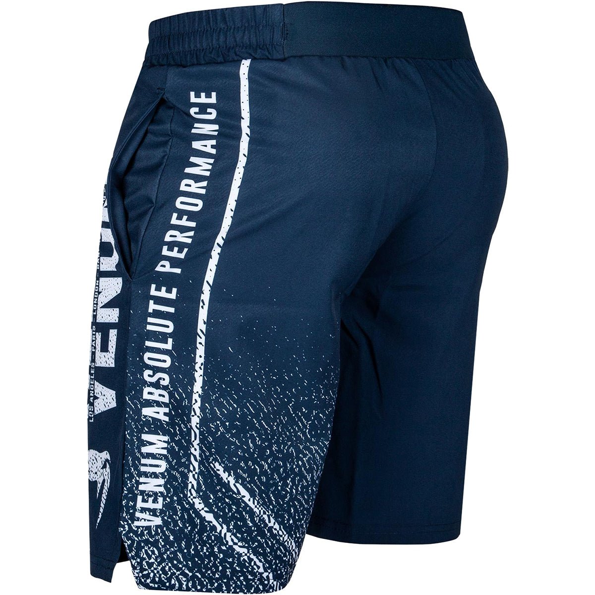 Venum Signature Training Shorts - Navy Blue/White - Forza Sports