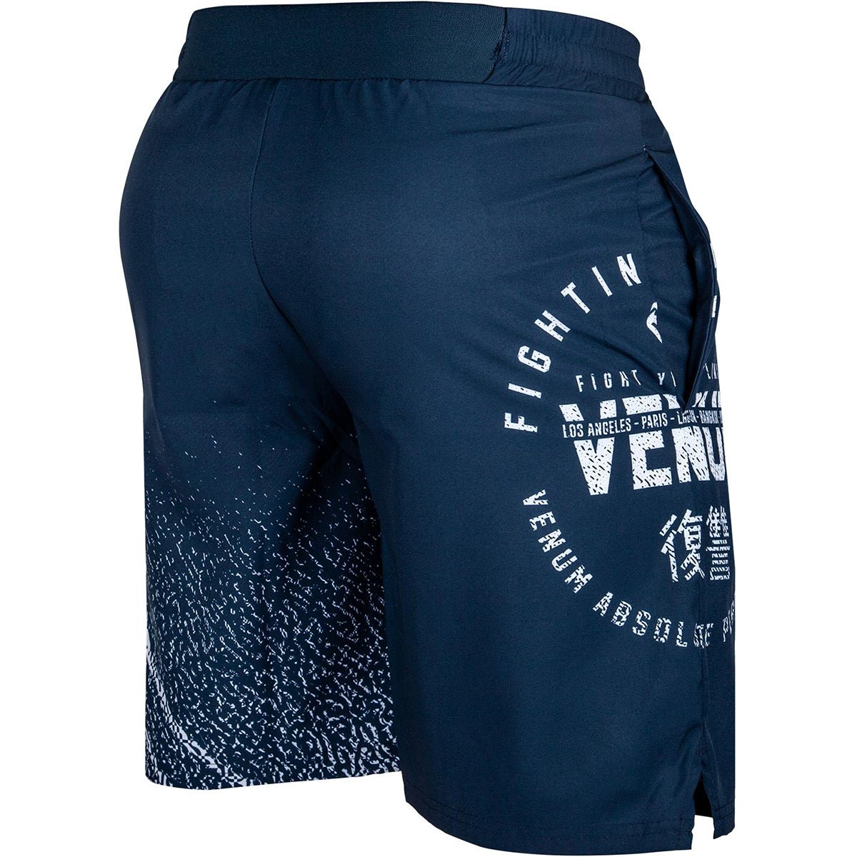 Venum Signature Training Shorts - Navy Blue/White - Forza Sports