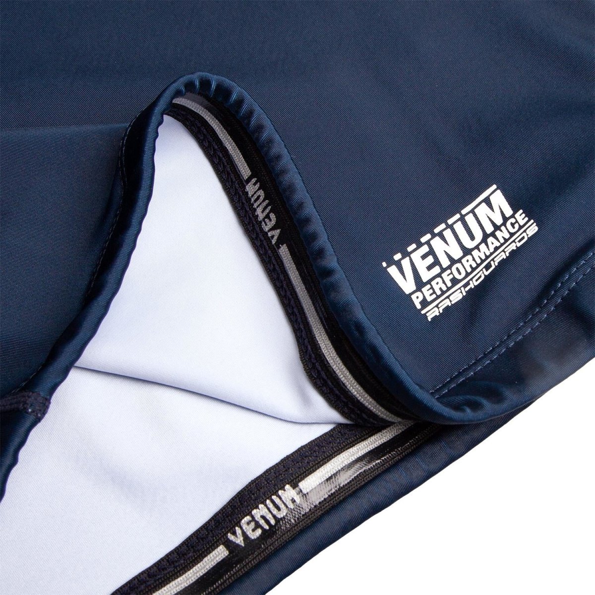 Venum Signature Short Sleeve Compression Rashguard - Blue/White - Forza Sports