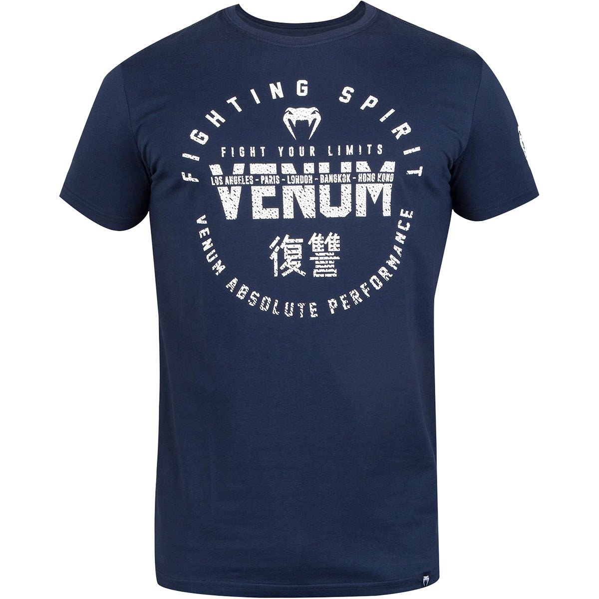 Venum Signature Short Sleeve T-Shirt - Navy Blue/White - Forza Sports