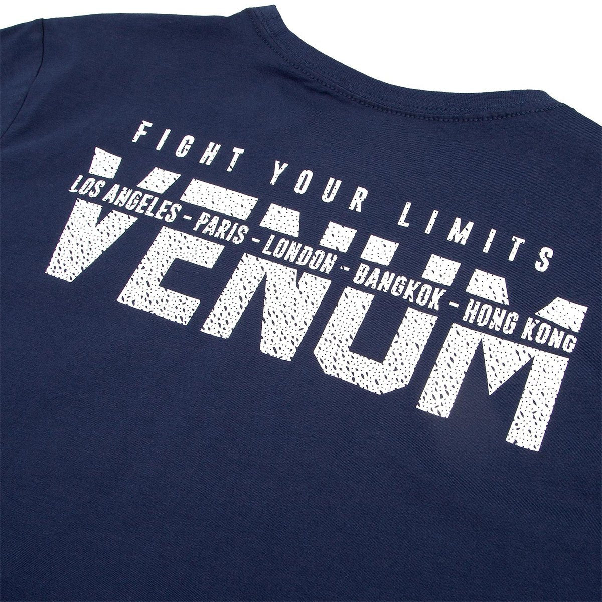 Venum Signature Short Sleeve T-Shirt - Navy Blue/White - Forza Sports